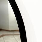 Espelho Oval 60x40cm Com Moldura Preto