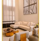 Espelho Oval 70x50cm Com Moldura Alumínio Dourado