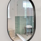 Espelho Oval  115x60cm  Preto