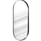 Espelho Oval Com Moldura Em Metal 115 X 50 Cm - Cores - Preto