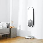 Espelho Oval Com Moldura Em Metal 115 X 50 Cm - Cores - Preto