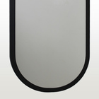 Espelho Oval Decorativo Para Quarto 60x35cm -  Preto