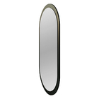 Espelho Oval Decorativo Para Sala 90x45cm -  Preto