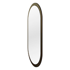 Espelho Oval Decorativo Para Sala 90x45cm -  Tabaco