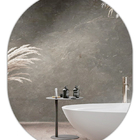 Espelho Oval Decorativo Vidro Lapidado Banheiro Quarto Sala 5