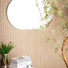 Espelho Oval Lapidado Banheiro Quarto Sala 80 X 50 Cm - Dupla