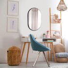 Espelho Oval Londres 50x40cm Com Borda Preta