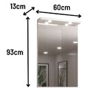 Espelho Para Banheiro 60cm Mdf Branco Milano - On Móveis