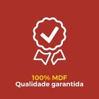 Espelho Para Banheiro 60cm Mdf Branco Milano - On Móveis