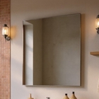 Espelho Para Banheiro 80cm Mdf Branco Dubai - On Móveis