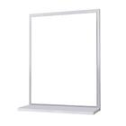 Espelho Para Banheiro Boreal 46 X 35cm Branco Com Prateleira