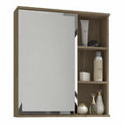 Espelho Para Banheiro C/ 1 Porta E 1 Prateleira Treviso - Mgm