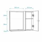 Espelho Para Banheiro Com Armário Branco