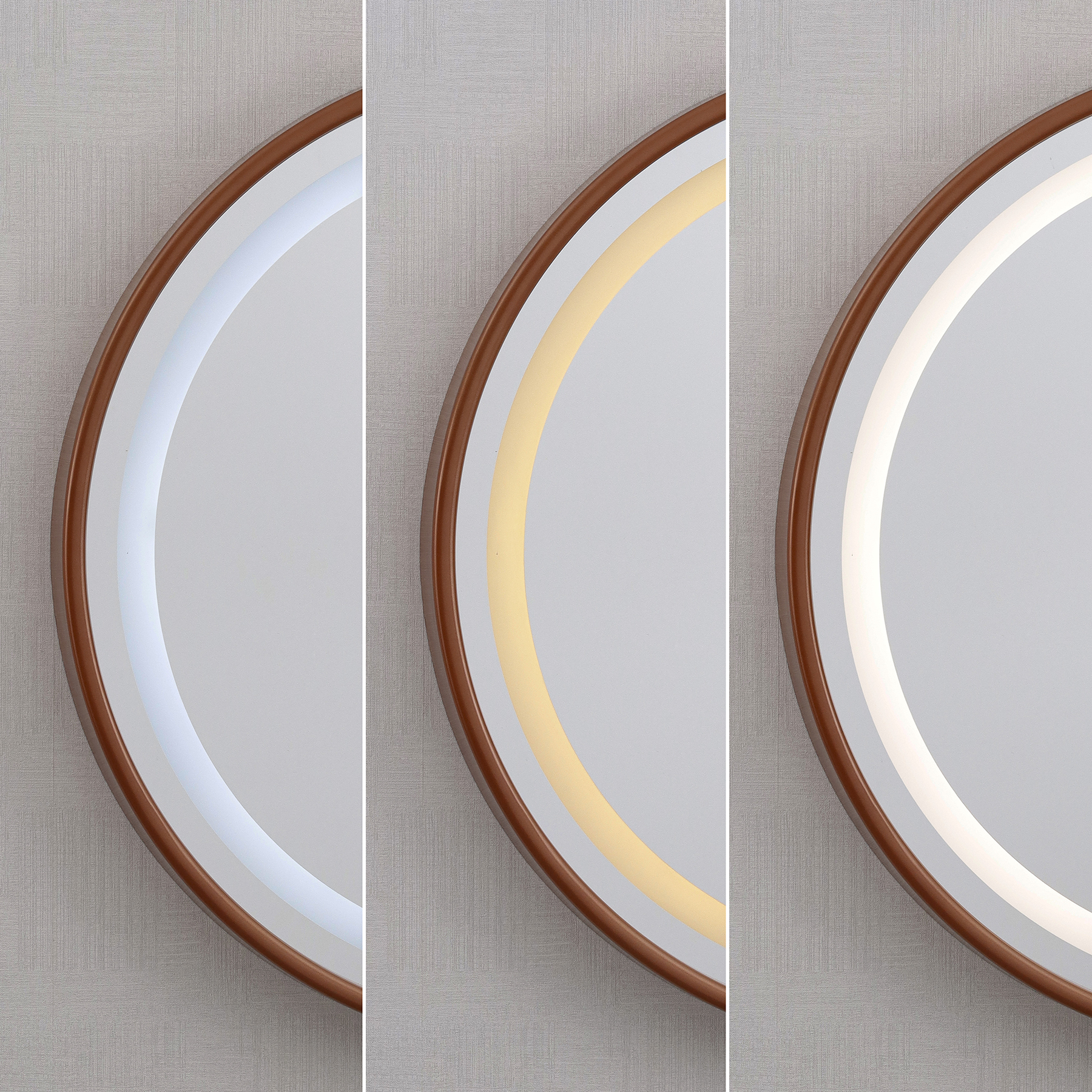 Espelho para Banheiro com LED Redondo Elegance