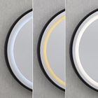 Espelho para Banheiro com LED Redondo Com Moldura Preta 60 cm Elegance Dna Lustres