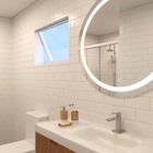 Espelho para Banheiro com LED Redondo Bivolt 1 m Camélia Dna Lustres