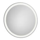 Espelho para Banheiro com Led Redondo 80x80cm de Parafusar Iridia Roca