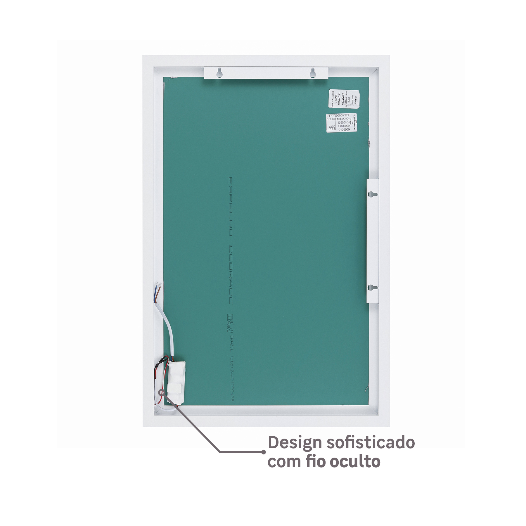 Espelho para Banheiro com LED Retangular Serena