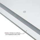 Espelho para Banheiro com LED Retangular 80x100 cm Narcissus Dna Lustres