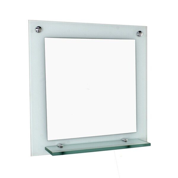 Espelho Para Banheiro Com Prateleira 40cm Branco