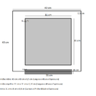Espelho Para Banheiro Com Prateleira 40cm Branco