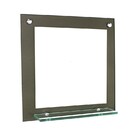 Espelho Para Banheiro Com Prateleira 40cm Ouro Envelhecido