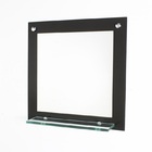 Espelho Para Banheiro Com Prateleira 40cm Preto