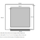 Espelho Para Banheiro Com Prateleira 40cm X 40cm Madeira Rust