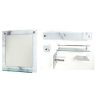 Espelho Para Banheiro Com Prateleira 40cm X 40cm Mais Kit Ace