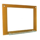 Espelho Para Banheiro Com Prateleira 50cm Dourado Real