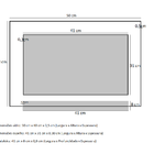 Espelho Para Banheiro Com Prateleira 50cm Preto