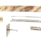 Espelho Para Banheiro Com Prateleira 50cm X 40cm Mais Kit Ace