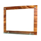 Espelho Para Banheiro Com Prateleira 50cm X 40cm Mais Kit Ace