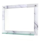 Espelho Para Banheiro Com Prateleira 50cm X 40cm Mármore Bran