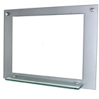 Espelho Para Banheiro Com Prateleira 60cm Prata