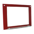 Espelho Para Banheiro Com Prateleira 60cm Vermelho Cereja