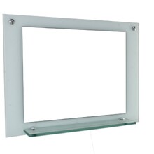 Espelho Para Banheiro Com Prateleira 70cm Branco