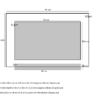 Espelho Para Banheiro Com Prateleira 70cm Preto