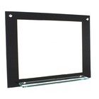 Espelho Para Banheiro Com Prateleira 70cm Preto