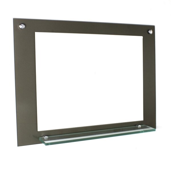 Espelho Para Banheiro Com Prateleira 80cm Ouro Envelhecido