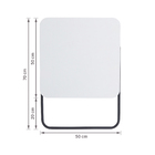 Espelho para Banheiro Quadrado Com Moldura Preta 70x50 cm Square E2G Design