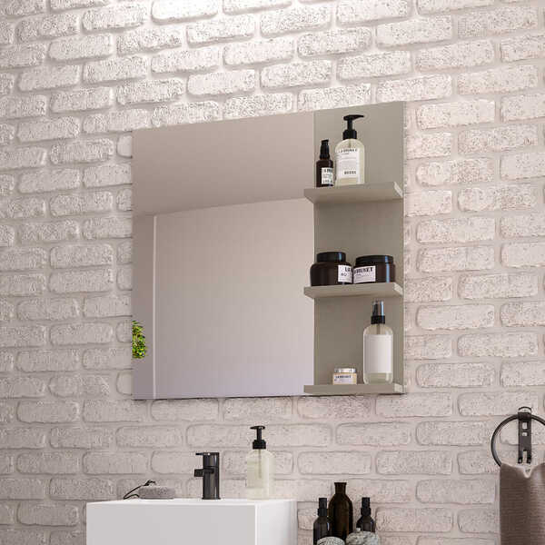 Espelho Para Banheiro Nordic Bsi Argento