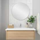 Espelho para Banheiro Redondo 100x100cm Solara H Chebli