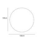 Espelho para Banheiro Redondo 100x100cm Solara H Chebli