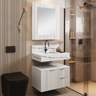 Espelho Para Banheiro Ripy 60cm Branco