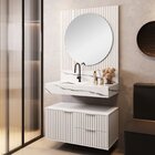 Espelho Para Banheiro Ripy 80cm Branco