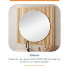 Espelho Para Banheiro Ripy 80cm Wood