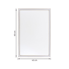 Espelho para Banheiro LED com Moldura Serena Dourado 60x60cm Spot Line