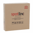 Espelho para Banheiro LED com Moldura Serena Preto 40x40cm Spot Line