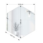 Espelho Para Decoração Para Quarto Sala Hexágonos Acrílico -